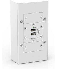 OWB-2G/EU/GB On-Wall Box, White, Plastic, 2xGang European, Version: 2 Gang EU/UK