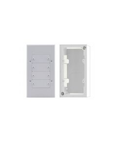 OWB-2G/D On-Wall Box, White, Plastic, 2xGang, Version: 2 Gang US-D