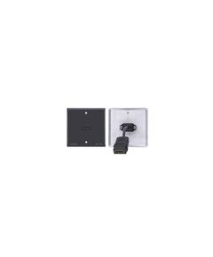 WP-H1M(WP-HDMI1M)/BE/DE(G) Wall Plate, 1xHDMI (F), EU/GB Grey, Colour: Grey, Version: BE/DE