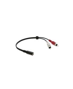 C-A35F/2RAM-1 3.5mm Stereo Audio to 2 RCA (Female - Male) Cable, 0.3 m, Length: 0.3