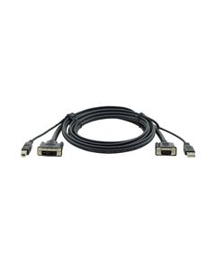 C-KVM/3-6 KVM Cable VGA to DVI-A and USB, 1.8 m, Black, Version: VGA to DVI–A and USB