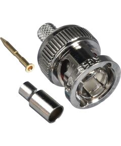 CCR-BNCM-179 BNC Crimp Connector, Male Crimp Terminal for 26-28 AWG Coax, Version: 179