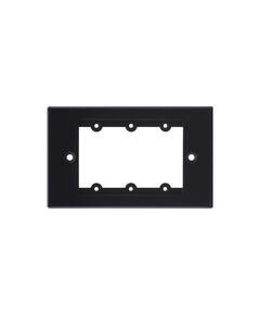 FRAME-1G/US(B) Face Plate, Black, 8 x 0.25 x 8cm, EU, Colour: Black, Version: US Version