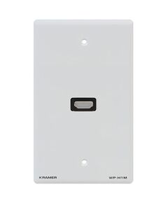 WP-H1M(WP-HDMI1M)/US(W) Wall Plate, 1xHDMI (F), 8 x 8 x 4cm, US White, Colour: White, Version: US