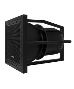 eHORN10 2-way, full-range and long-throw horn loudspeaker, ready for outdoor applications, Black