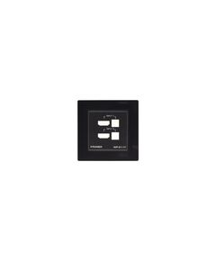 WP-211T EU PANEL SET Frame and Faceplate Set, Black, For WP-211T EU Wall Plate