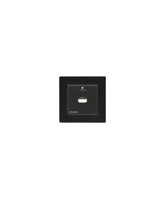 WP-871XR/789T/EU(B) Frame and Faceplate Set, Black, For WP-871xr/WP-789T EU Wall Plate