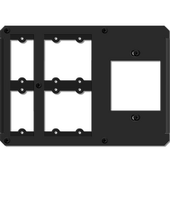 T1AF-16 1 Single Power Socket Slot, 6 Insert Slots (Includes 4 Blank & 2 Cable Pass–Through Inserts), Version: 16 conf