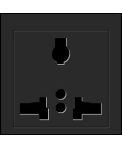 TS-1U Universal Single Power Socket, TS Universal, 1xSocket, Version: Universal