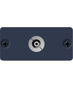 WA-1PN(G) Stereo Audio Wall Plate Insert, Grey, Single Slot, Colour: Grey