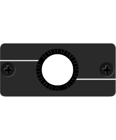 WCP(B) Cable Pass-Through Wall Plate Insert, Black, Single Slot, Colour: Black