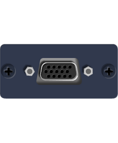 WX-2F(G) VGA/UXGA VGA/UXGA Wall Plate Insert, Grey, Single Slot, Colour: Grey