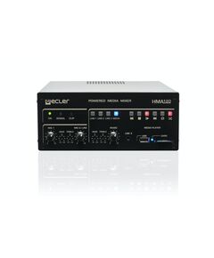 HMA120 Self-Powered Media Mixer, Input Port: 5 (Microphone/Line Level), Output Port: 2 +1 Auxillary Channels