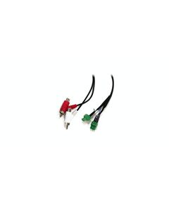 CNXEBRCA1 Audio Cable, Black, Double Euroblock 3-Pin to Double RCA Male and Female, 1m