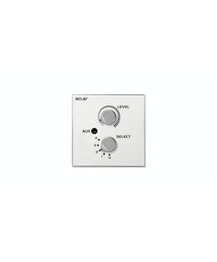 WPaVOL-SR-J Remote Wall Panel Control, White with Front Panel Stereo Mini-Jack Connector