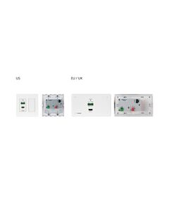 WP-789R EU PANEL SET Black Frame and Faceplate Set for WP-789R Wall Plate