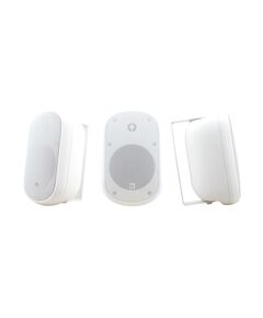 Galil 6-AW WHITE 2-Way On-Wall Outdoor Speaker, 65Hz to 20kHz, 100V, White, Colour: White