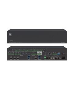 VS-84UT/110V All–in–One Presentation System with 8x4 4K60 4:2:0 HDMI/HDBaseT 2.0 Matrix Switching, Master Room Controller, PoE & Power Amplifier, 110V, Version: 110V