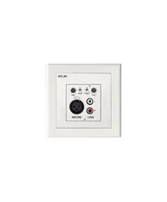 WPaMIX-TUS Remote Wall Micro Mixer, White, 2 Channel