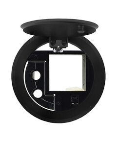 RTBUS-27XL(B) Round Table Mount Multi–Connection Solution - Pneumatic Lid, Black, Sand Blased Anodized Aluminium, Colour: Black