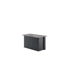 TBUS-6XL(B) Table Top Modular Enclosure, Black Sand Blasted Anodized Aluminium, Colour: Black