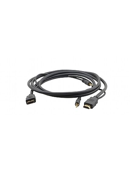 C-MHMA/MHMA-3 High Speed HDMI Flexible Cable with Ethernet + 3.5mm Stereo Audio, 0.9 m, Black, Length: 0.9