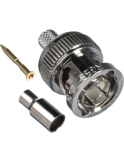 CCR-BNCM-179 BNC Crimp Connector, Male Crimp Terminal for 26-28 AWG Coax, Version: 179