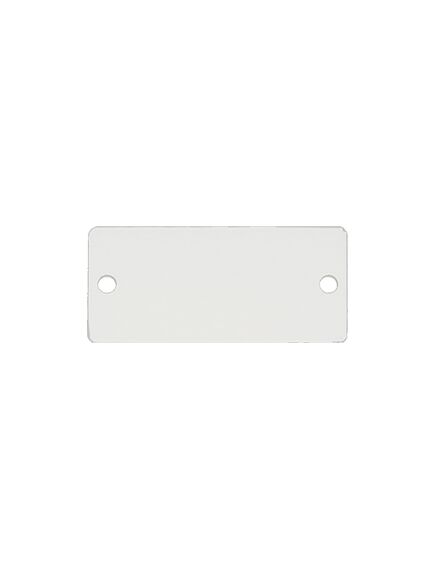 W-BLANK(W) Blank Slot Cover Plate, White, Single Slot, Colour: White, 2 image