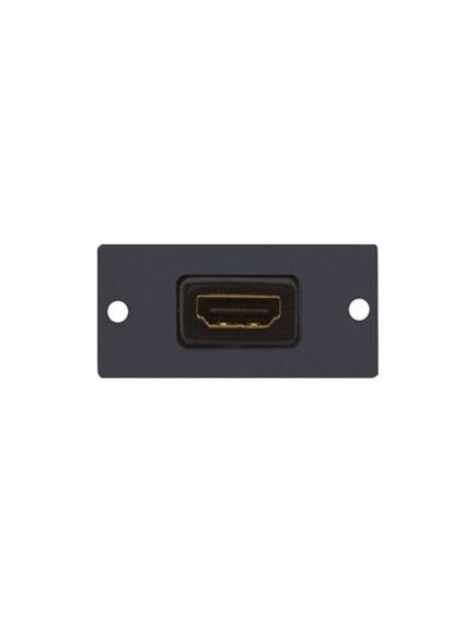 W-H(W-HDMI)(G) HDMI Wall Plate Insert, Grey, Single Slot, Colour: Grey