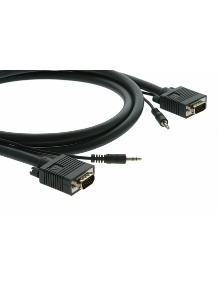 C-GMA/GMA-75 VGA Cable with Stereo Audio 3.5mm Mini Jack, 22.9 m, Length: 22.9