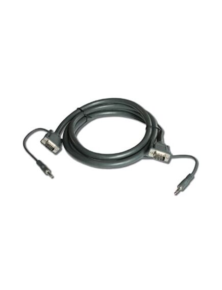 C-GMA/GMA-15 VGA Cable with Stereo Audio 3.5mm Mini Jack, 4.6 m, Length: 4.6, 3 image