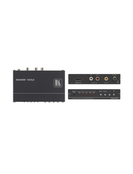 VP-410 Composite Video & Stereo-Audio to HDMI Scaler