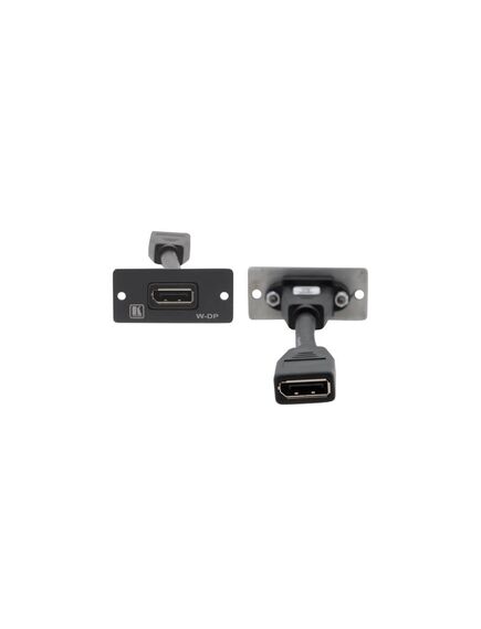 W-DP(B) DisplayPort Wall Plate Insert, Black, Single Slot, Colour: Black, 3 image