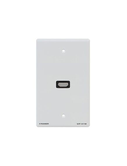 WP-H1M(WP-HDMI1M)/US(G) Wall Plate, 1xHDMI (F), 8 x 8 x 4cm, Grey, Colour: Grey, Version: US