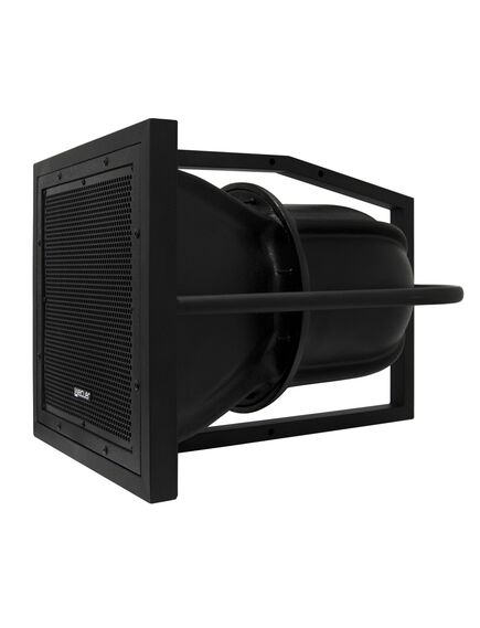 eHORN10 2-way, full-range and long-throw horn loudspeaker, ready for outdoor applications, Black