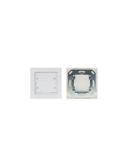 FRAME-1GP-86(W) Design Frame for Wall Plate Insert, 1-Gang, UK, White, Colour: White