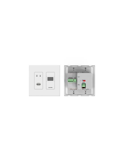 WP-DEC7/EU(W)-80/86 High-Performance, AVoIP Wall Plate Decoder for 4K over 1G network, EU Plug, Power Compatibility: EU, 4 image