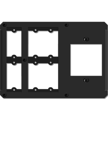 T1AF-16 1 Single Power Socket Slot, 6 Insert Slots (Includes 4 Blank & 2 Cable Pass–Through Inserts), Version: 16 conf