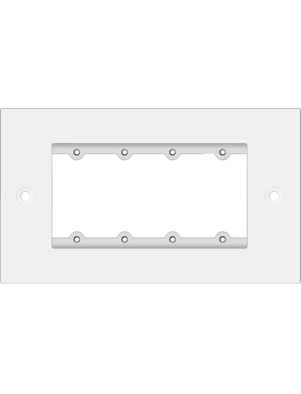 FRAME-2G/EUK(W) Faceplate Insert, White, 15.1 x 0.2 x 8cm, Colour: White, Version: EU Version