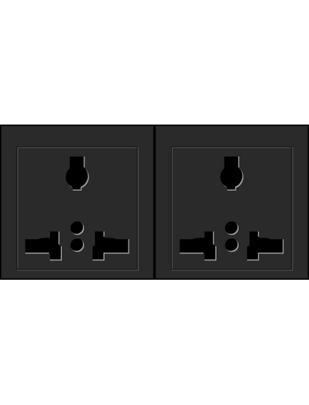 TS-2U Universal Dual Power Socket, TS Universal, 2xSocket, Version: Universal