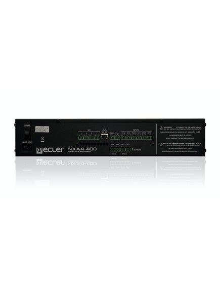 NXA 4-400 Digital Audio Manager, 4x3-pin Euroblock Input, Ethernet & RS-232, 4x2-Pin Euroblock Output, Black, 2 image