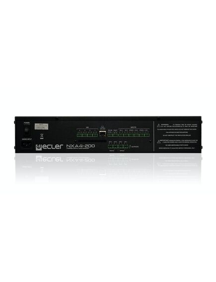 NXA 4-200 Digital Audio Manager, 4x3-pin Euroblock Input, Ethernet & RS-232, 4x2-Pin Euroblock Output, Black, 2 image