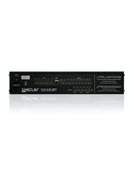 NXA 6-80 Digital Audio Manager, 6x3-pin Euroblock Input, Ethernet & RS-232, 6x2-Pin Euroblock Output, Black, 2 image