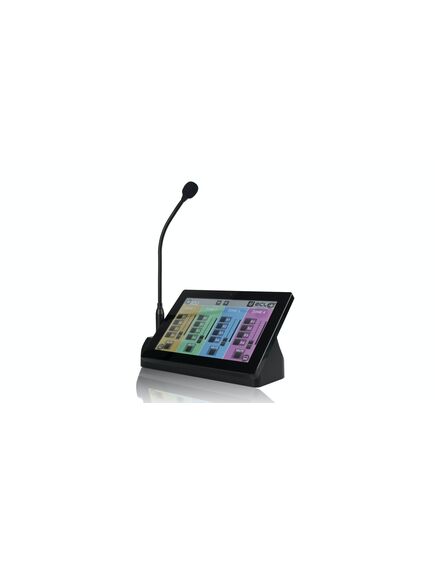 PAGENETDN Programmable Paging Station with Control Touch-Screen, Black, Unidirectional, 2 image