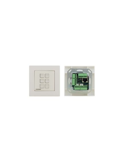 RC-306/US-D(W/B) 6-button PoE and I/O Control Keypad, US–D–size with White & Black Decora® Design Frame Sets, Colour: Black, White, Version: US-D Version, 2 image