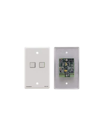 RC-2C/US(W) 2–button Control Keypad, US size, White Design Frame, Version: US Version