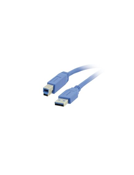 C-USB3/AB-15 USB 3.0A to B Cable, 4.6 m, Blue, Length: 4.6, 2 image