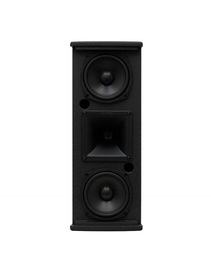 ARQIS 205iBK Wooden Wall-Mount Loudspeaker, Two Way, 2x5.25" Woofer, 1" Rotable HF Compressor Driver, 140W (RMS), Black, 150°x40°, Colour: Black, 3 image