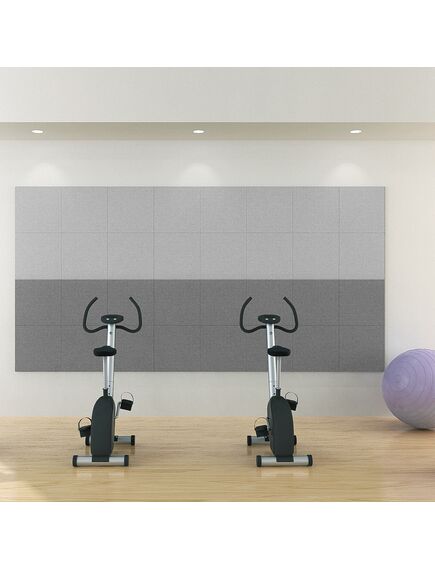 NOISE1-602A Acoustic Wall/Dropped Ceiling Panel, 60x60x2cm, PET, Grey, 2 image