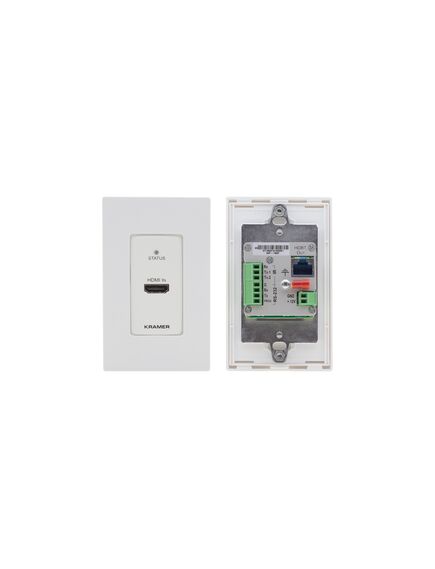 WP-789T/US-D(W/B) 4K60 4:2:0 HDMI 1-Gang PoE Wall-Plate Transmitter with RS-232 & IR over Long-Reach HDBaseT, Version: US-D, 2 image